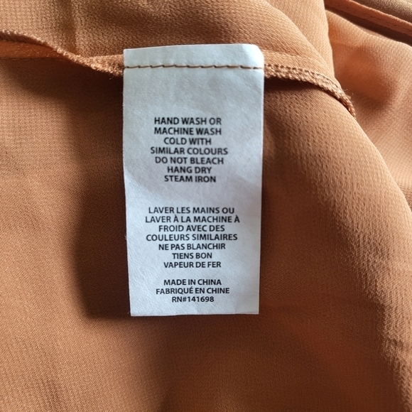 New Ramy Brook Belle Halter Neck Sleeveless Smocked Light Cognac Midi Dress Sz M - Picture 11 of 12